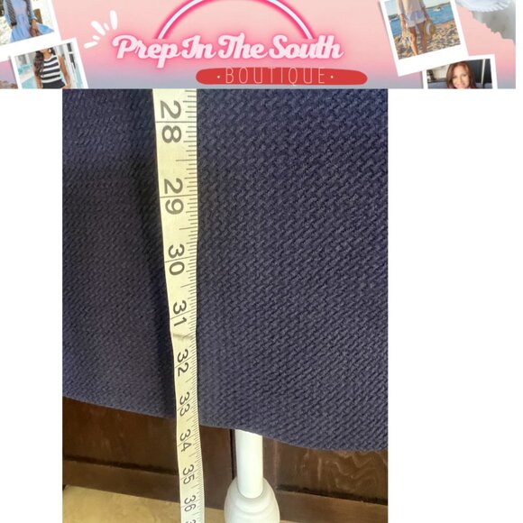 ince Camuto Navy Blue Embroidered Sleeveless Shift Dress - Size 4 - Picture 6 of 7